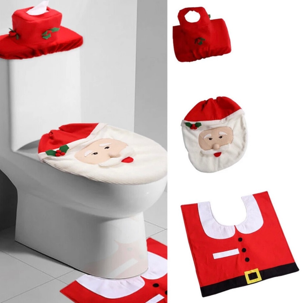 Christmas santa bathroom bath decor